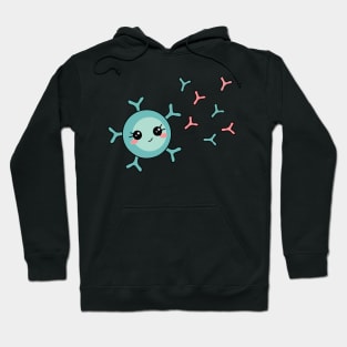 Cute B cell and Antibodies Hoodie